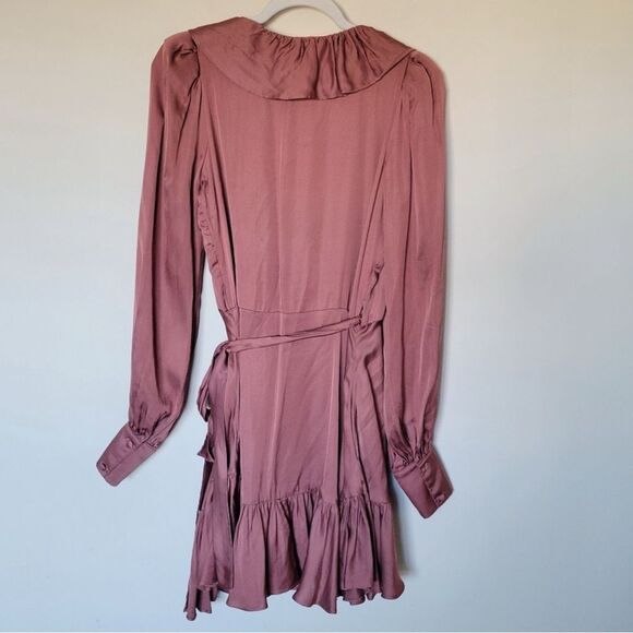 Selkie Brown Wrap Dress size S - Picture 8 of 13
